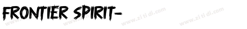 frontier spirit字体转换